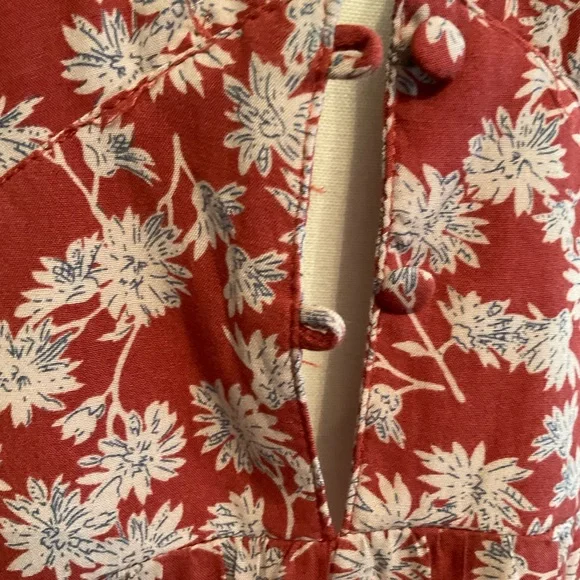 NWT! NATURAL LIFE Red and White Floral Maxi Dress - Picture 16 of 16